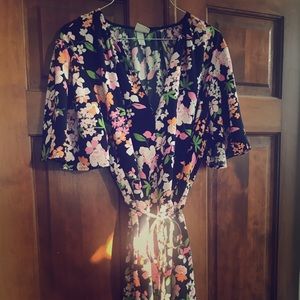 A New Day Floral Tie Dress